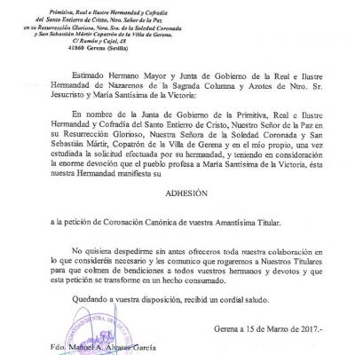 Hermandad De Ntra. Sra De La Soledad Coronada De Gerena